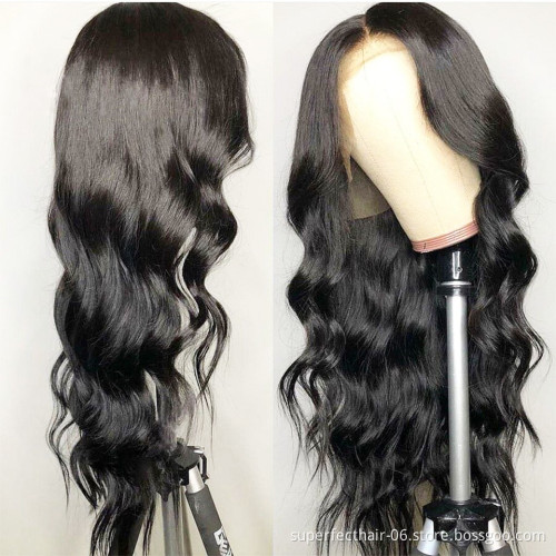 Brazilian Body Wave 13X4 360 Lace Frontal Closure Wig Pre Plucked With Baby Hair Remy Lace Front Human Hair Wigs For Black Women